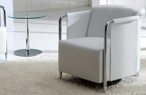 Fauteuil en cuir Emma