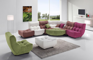 Canapé contemporian Coloris