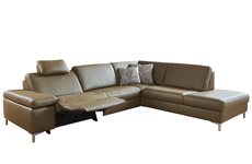 Canapé angle 265x215 cm avec 1 relax Nicolas